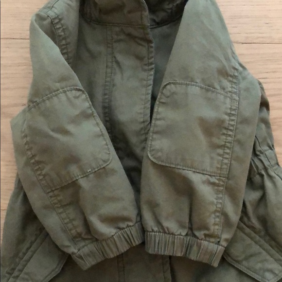 Baby Gap Toddler Girl Green Hooded Jacket - Picture 3 of 9